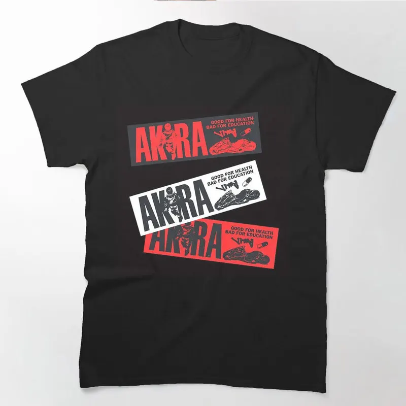 Akira Cyberpunk City Explosion Anime Gift T‑Shirt 0807 Retro Sci‑Fi Manga Graphic Tee Shotaro Kaneda Neo‑Tokyo Unisex Streetwear