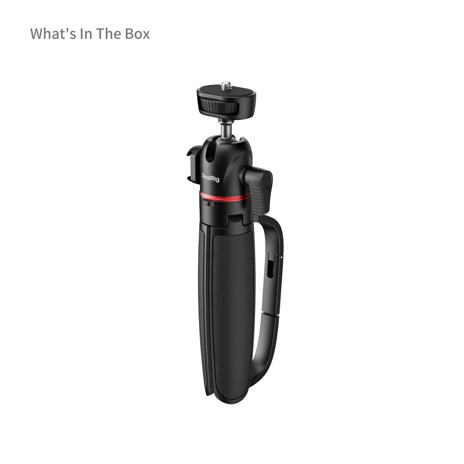 SmallRig VT-15 Vlog-statief in karabijnhaak met bidsprinkhaanhaak 360 ° Uitschuifbare selfiestick met kogelkop voor DSLR-actiecamera Telefoon
