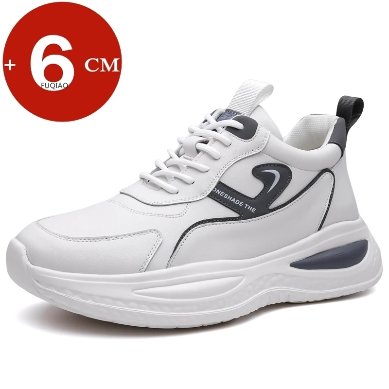 

Men 6cm Height Increase Shoes Invisible Elevator Sneakers Anti-Slip Thick Sole Casual Sports Fashion Breathable Running Trainers