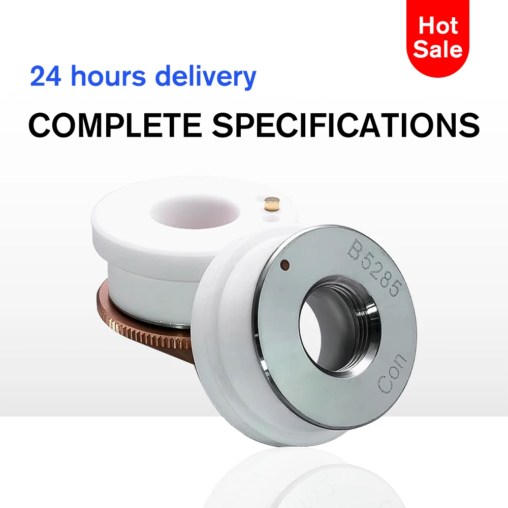 D28 D32 Ceramic Ring Laser Cutting Head Ceramic Body M11 Nozzle Holder M14 Insulation Ring For Raytools WSX HANS OSPRI Bodor
