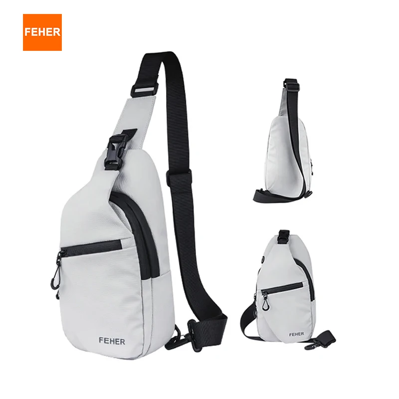 

FEHER Motorcycle Chest Bag Unisex Waterproof Tear-resistant Multi-functional Motorbike Crossbody Bag Suitable for Outdoor Sports