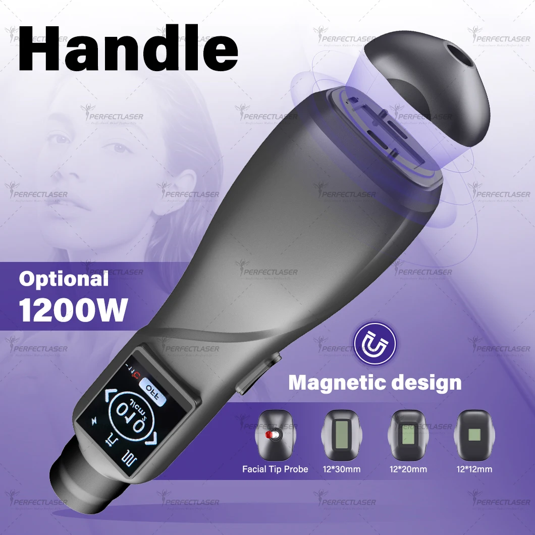 PerfectLaser Magnetic Replaceable Spot Tip Diode Laser 4 Sizes Spot For Full Body Facial Hair Removal Instrument