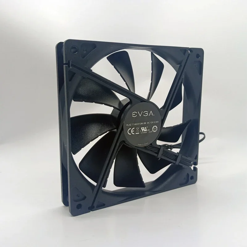 

New For EVGA American 14025 DC 12V 1200RPM High-End Computer Power Supply Cases Fan 14cm Ultra-Quiet 3-Pin