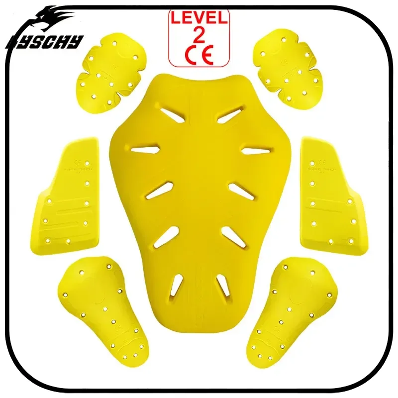 

LYSCHY CE Level 2 Certified Motorcycle Protective Jacket Built In Shoulder Elbow Back Chest Protectors For Adults Riding Racing