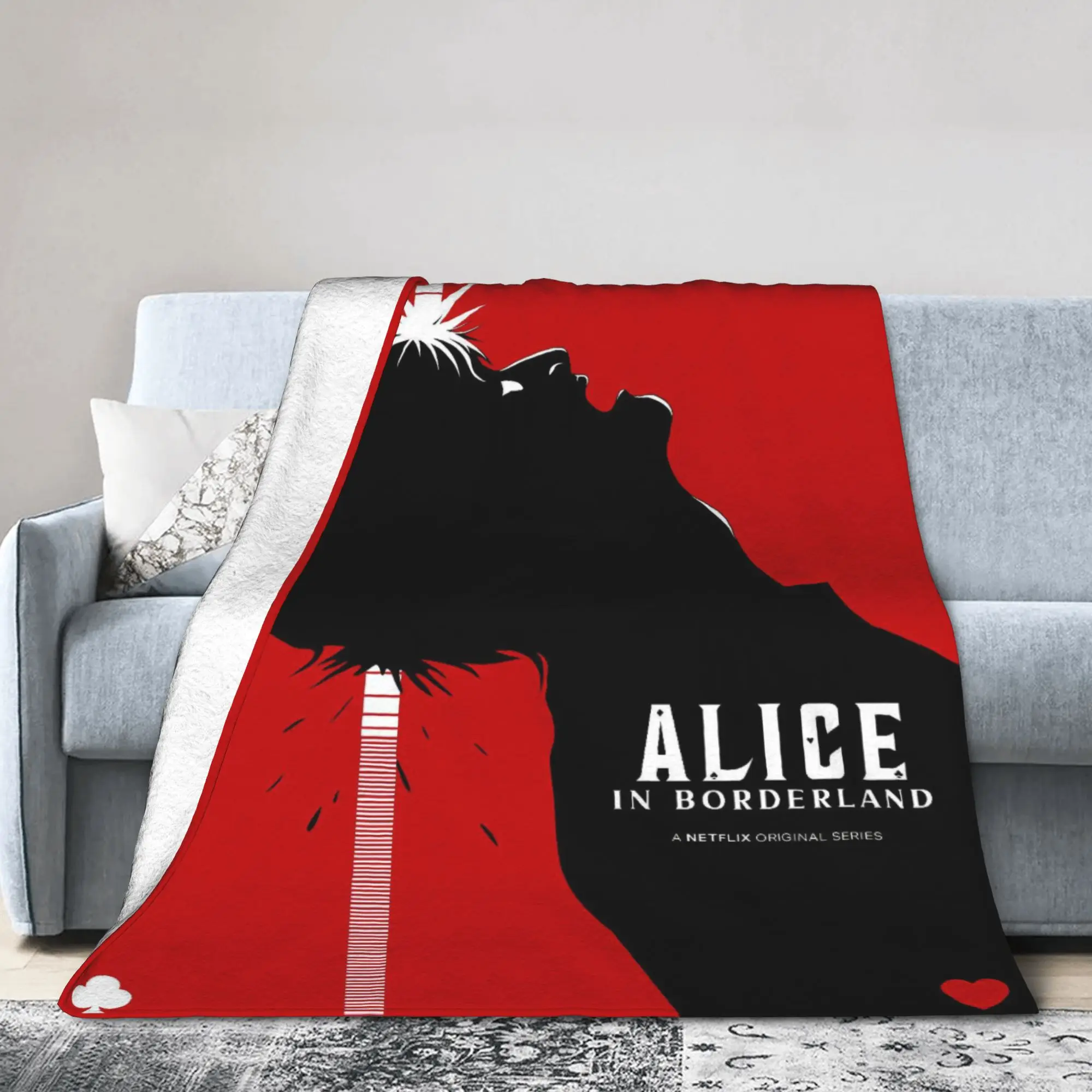 Alices in Borderland Drama Poster Blanket Quality Soft Warm  Throw Blanket Winter Child Outdoor Novelty Bedspread