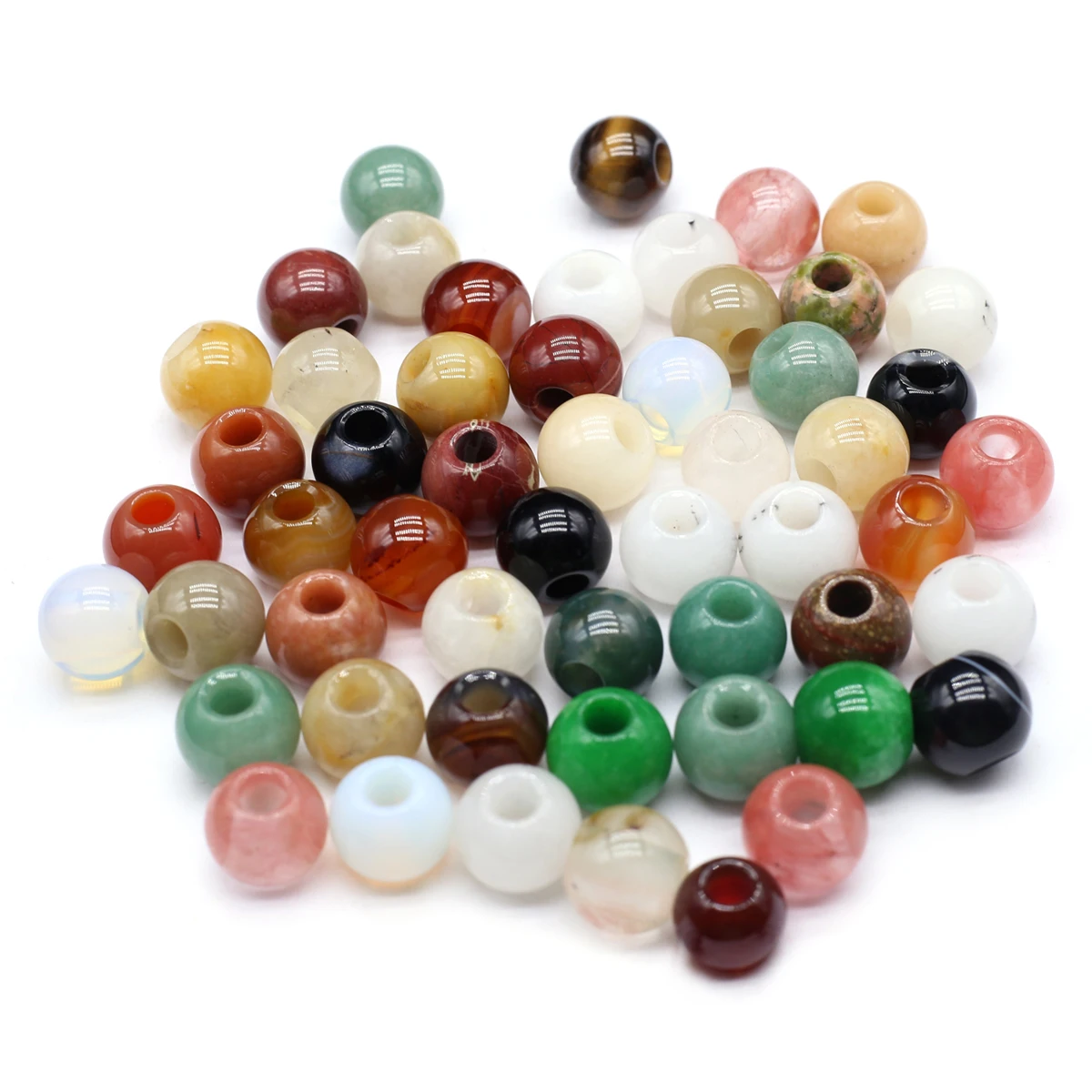 

10pcs/lot Natural Stone Bead Abacus Shape Agates Beads for Making DIY Jewerly Necklace Earrings Bracelet Accessories 14x12mm