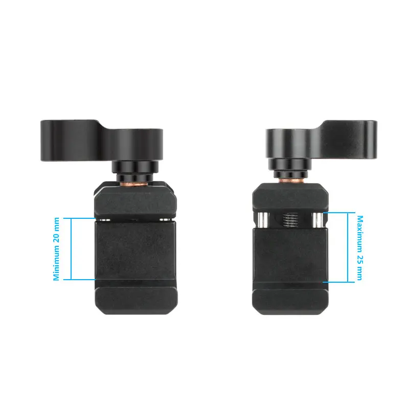 NATO Clamp Quick Release NATO Rail Clamp w 1/4 3/8 Threaded Hole for ARRI Locating Pin Video Light Microphone Monitor Magic Arm