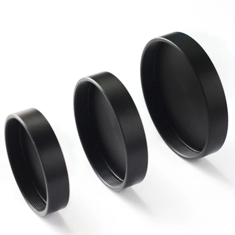 Lens Dust Caps for M42/M48/M54x0.75mm Black Aluminum Protective Cover Astronomical Eyepiece Cover