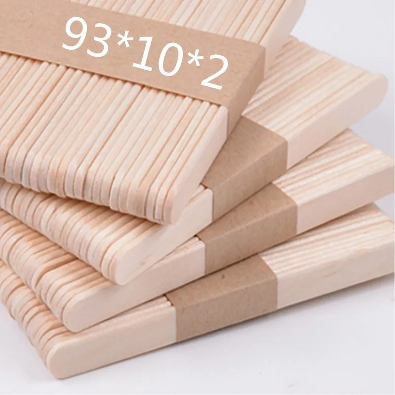 93 Plain Wooden Ice Cream Pudding Sticks 1.6 Inches Small  Sticks Cake Dessert Taster Spoons  Lolly Sticks