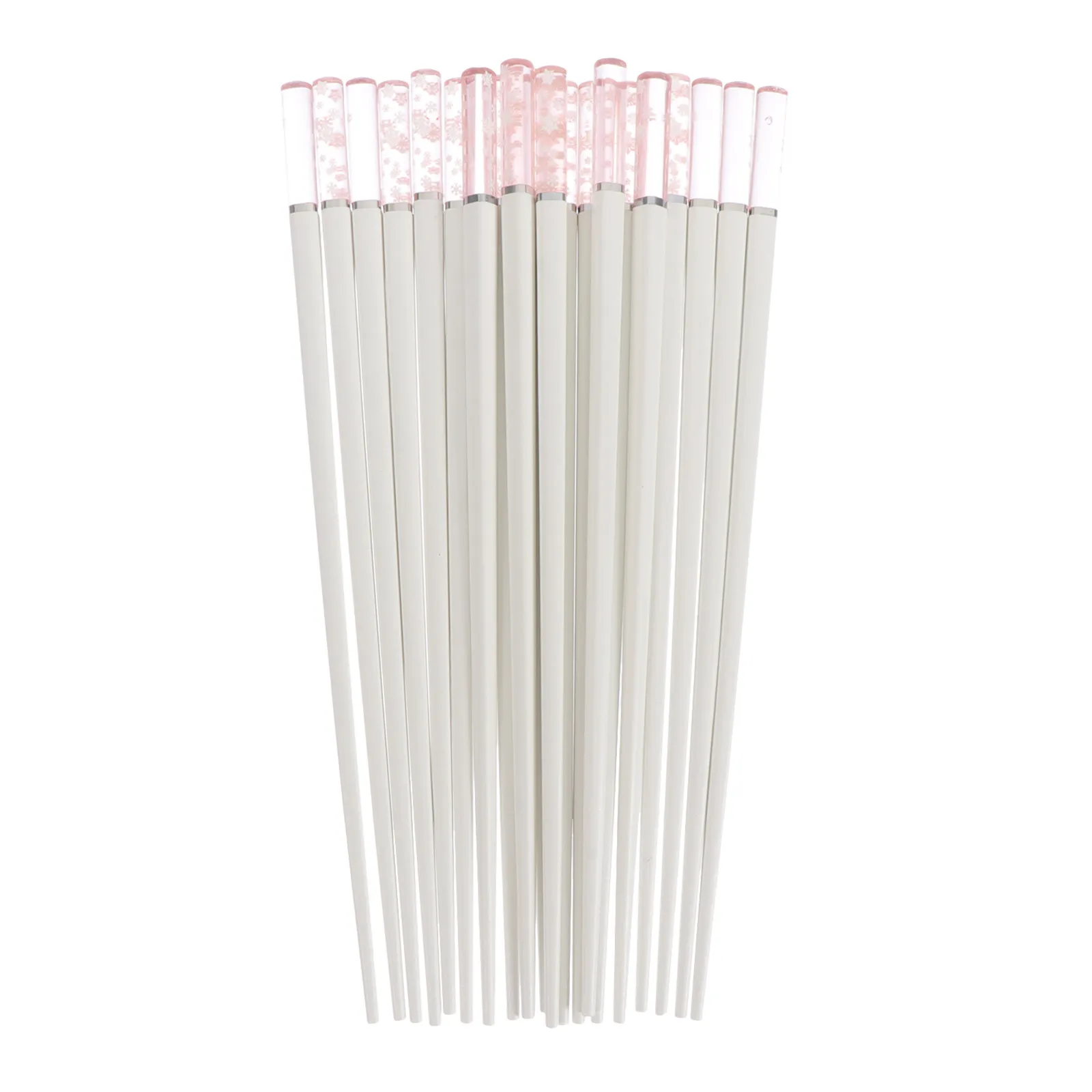 

10Pairs Snowflake Japanese Style Chopsticks Reusable Non-Slip Household Dinnerware Premium Alloy Long-Lasting Hotel Restaurant