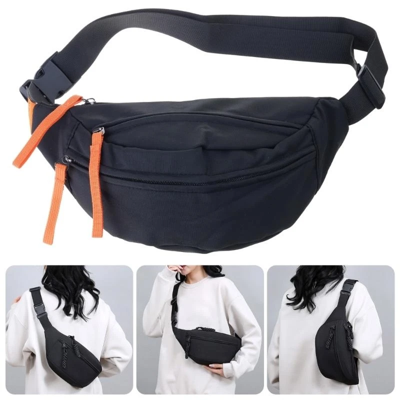 

Practical Crossbody Bag for Man Women Belt Bag Phone Case Waist Pack Fashion Chest Bag Adjustable Waist Bag Y08C