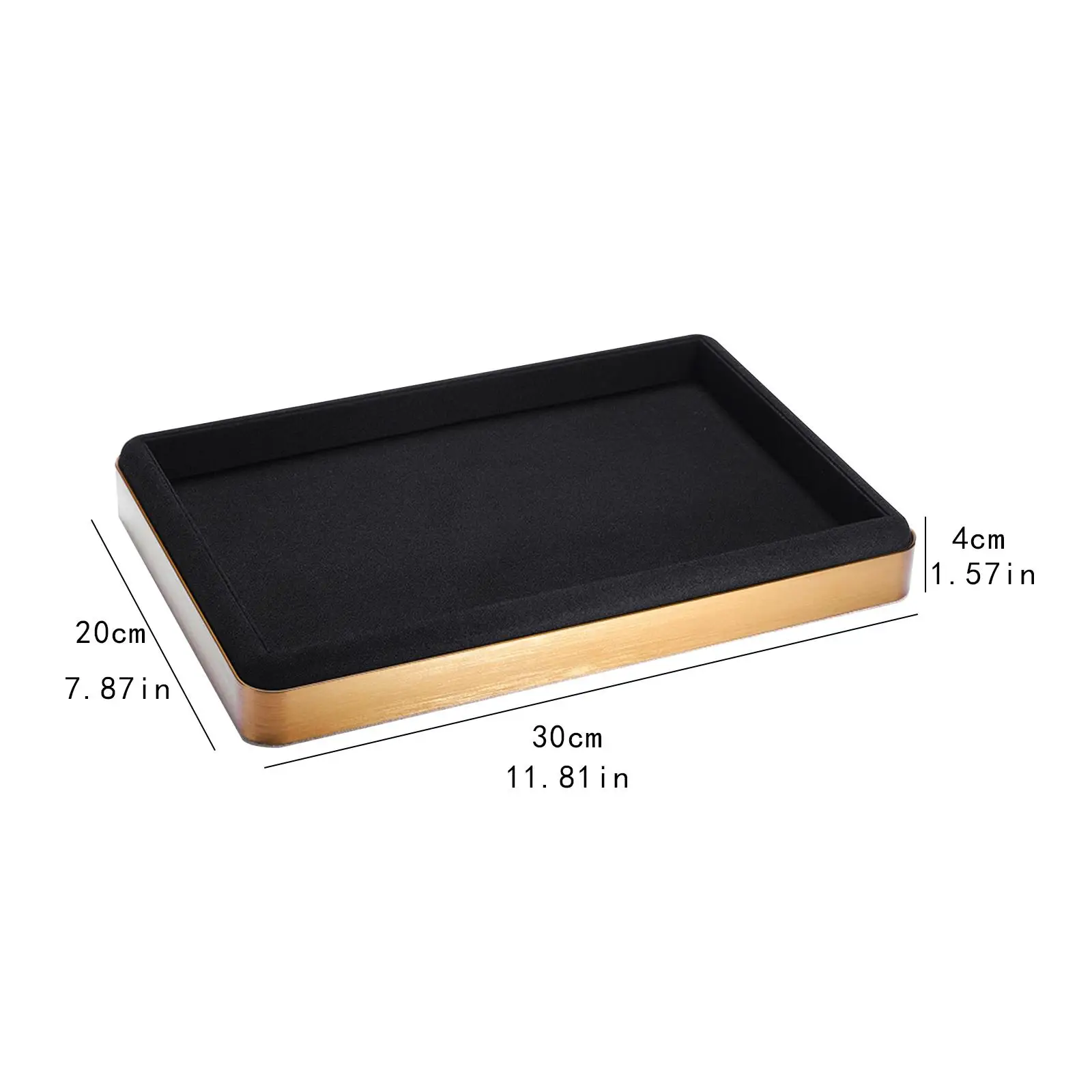 Лоток для демонстрации ювелирных изделий Органайзер для ювелирных изделий с легким твердым кольцом из микрофибры