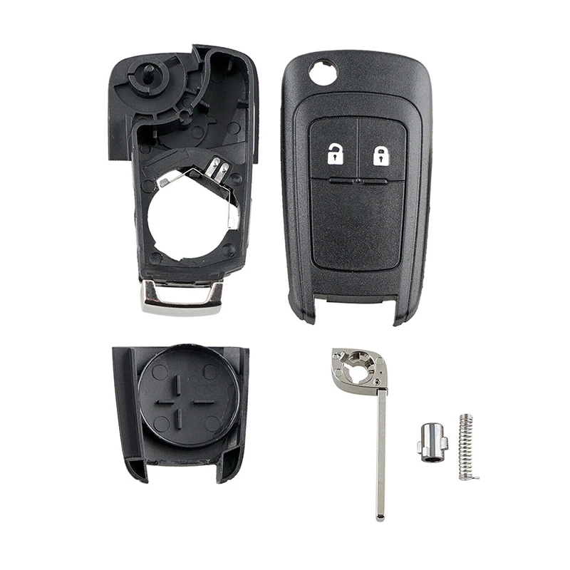 2 Button Flip Car Key Fob Case for Opel/Vauxhall Adam Astra J Insignia Mokka Zafira C Corsa D E Cascada Meriva Auto Accessories