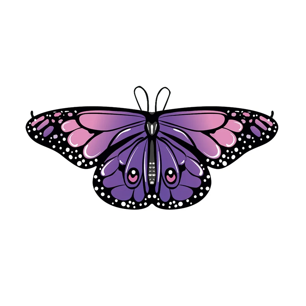 Colorful Butterfly Wing Cape Elegant Cosplay Fantasy Pixie Cloak Comfortable To Wear Children's Small Butterfly Decoration
