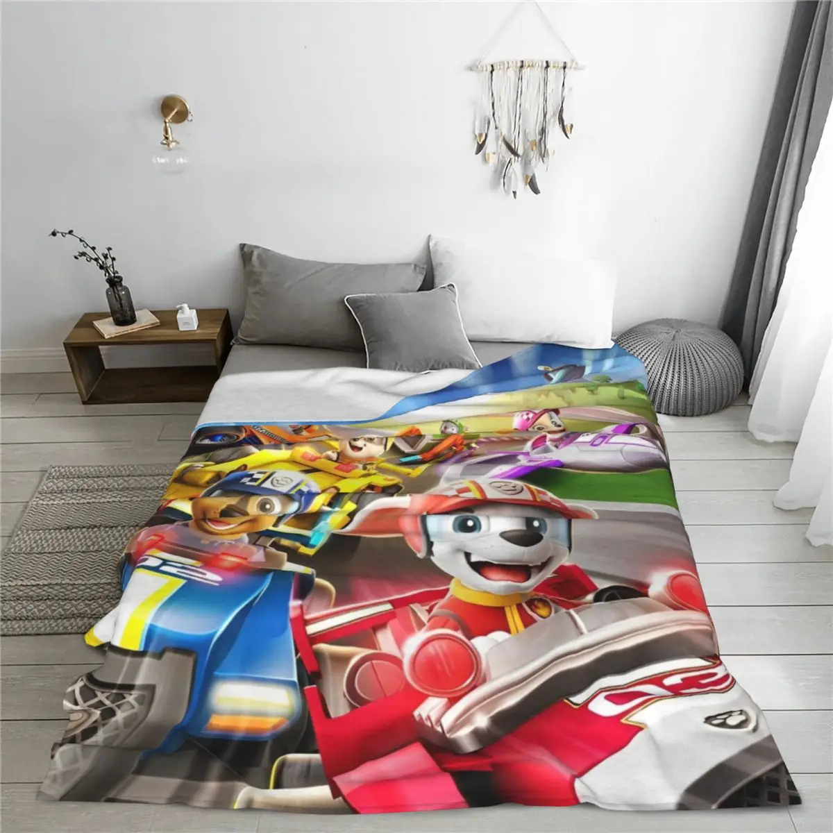 Cute Cartoon P-Patrol Dog Blankets Fleece Textile Decor Marshall Chase Rubble Multi-function Super Soft Throw Blanket Sofa Couch