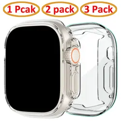 Watch Case for Apple Watch Ultra 49MM Series 8 7 SE 6 5 4 3 2 45MM 41MM 44MM 40MM Transparent Cover Apple Watch Screen Protector