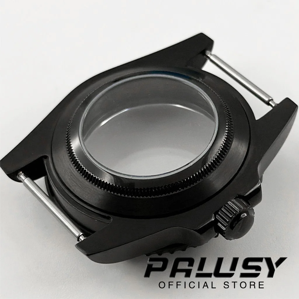 NH35 40mm Preto Roxo GMT Moldura Diver À Prova D 'Água Fit NH34 NH35 NH36 NH38 NH70 NH72 ETA2824 Movimento Caixa de Relógio de Vidro Safira