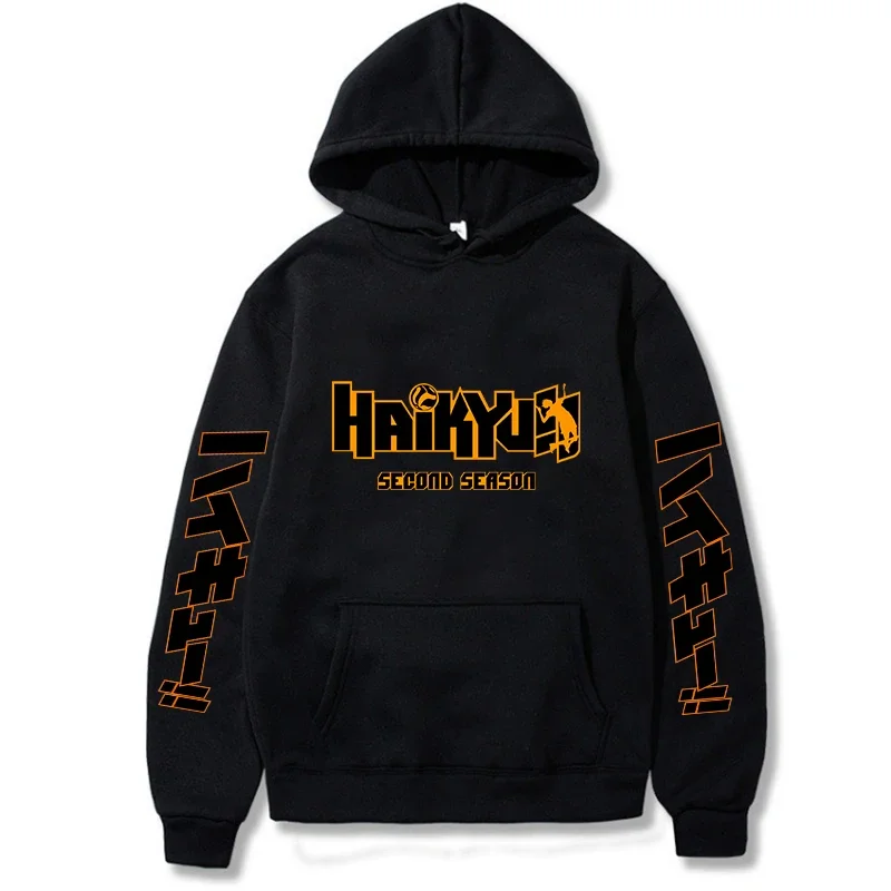 2024 Spring Men\'s Hoody Japan Anime Haikyuu Manga Printed Hoodies Men New Fashion Hoody Hip Hop Sweatshirts Pullovers Clothing