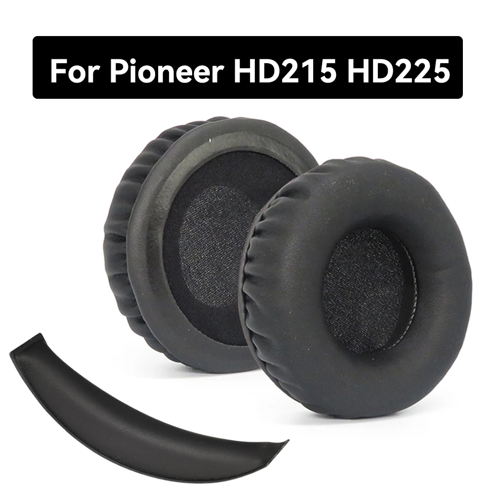 HD225 HD215 Earapds For Sennheiser HD215 HD225 Headpad Headphone Earpads Replacement Headset Ear Pad PU Leather Sponge Foam