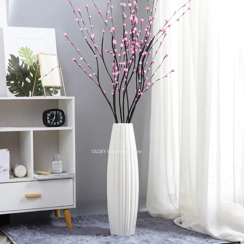 

Decorative Vase Large Home Vase Floor Flower Pots Plants Minimalist Nordic Vase Design Interior Maceta Centerpiece Decorative