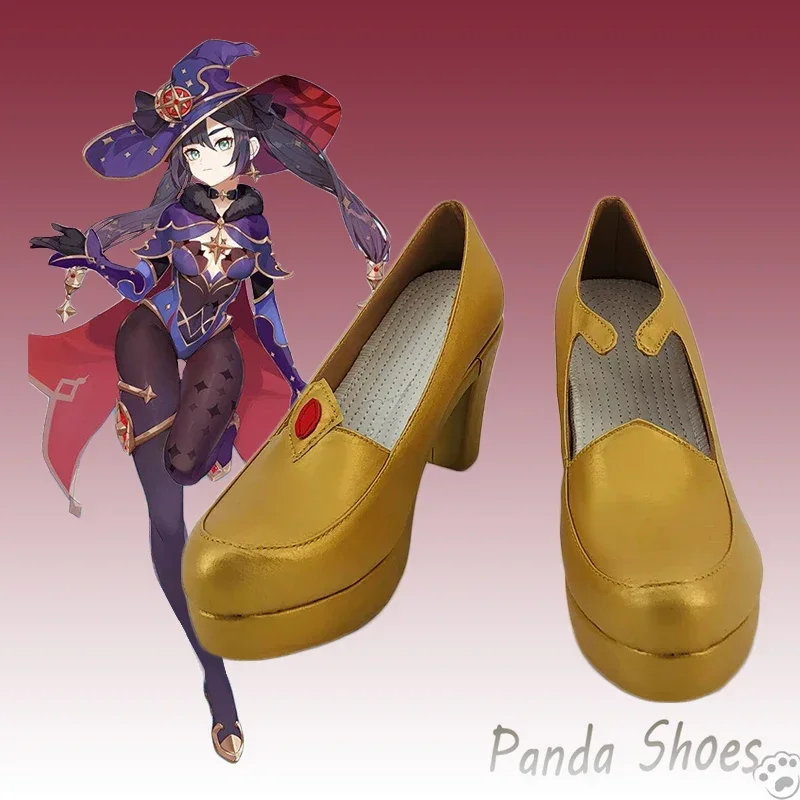 

Genshinimpact Mona Cosplay Shoes Anime Game Cos Boots Astrologist Mona Megistus Cosplay Costume Prop Shoes for Halloween Party