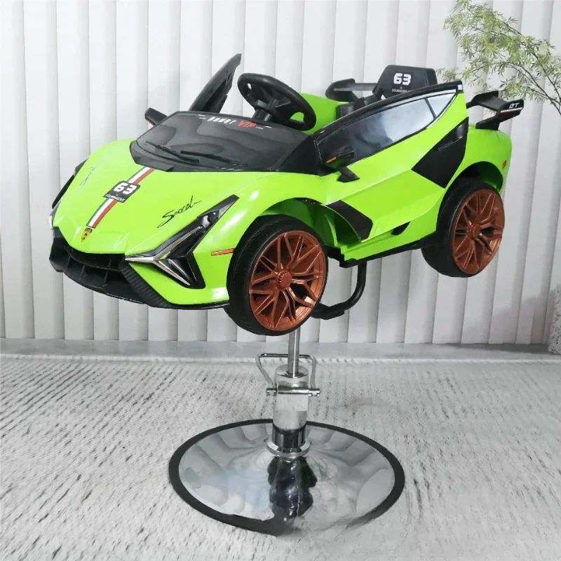 Car Shaped Kids Barber Chair Children Professional Hairdressing Salon Equipment