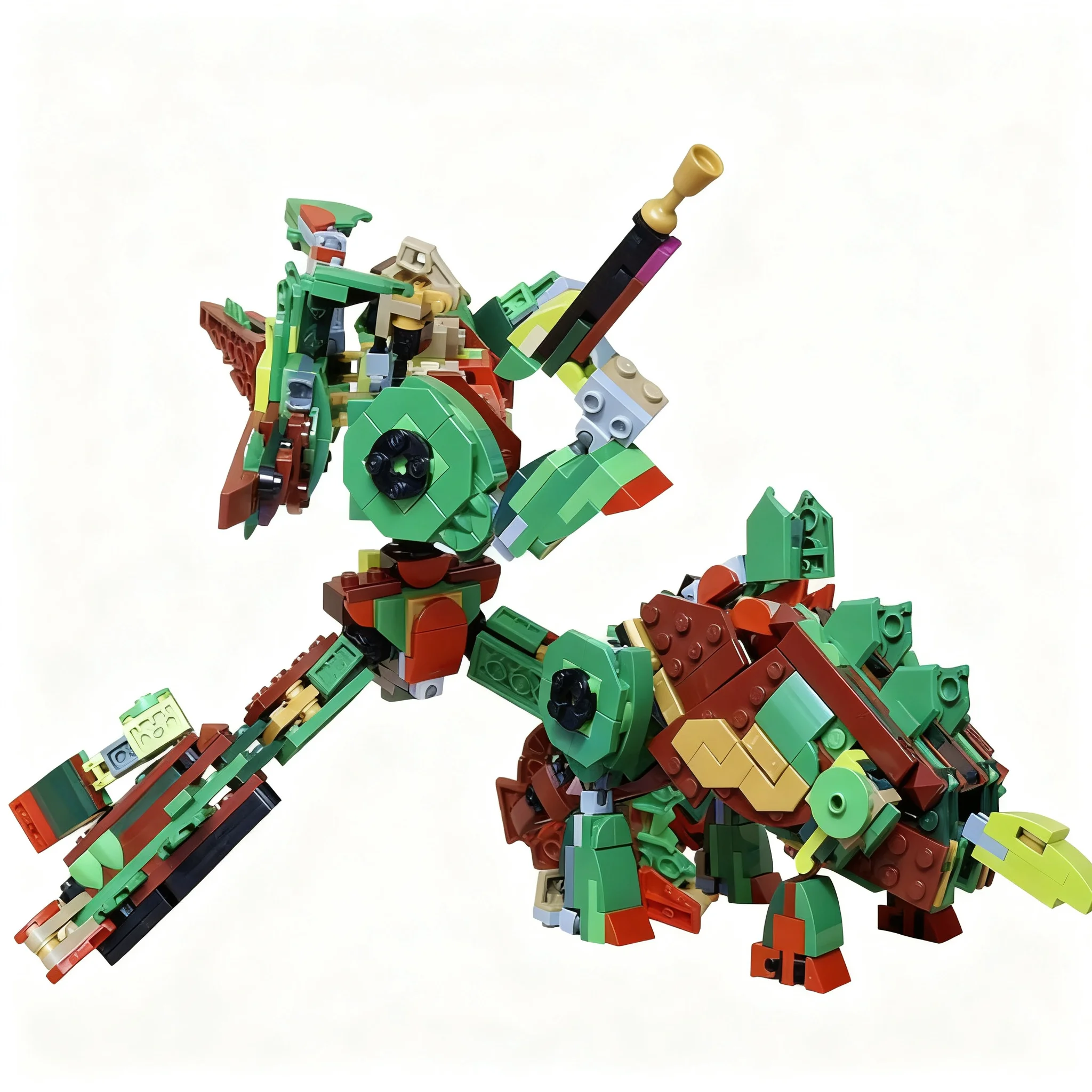 391pcs MOC Dinobot Snarl Transformer Stegosaurus Alternate Build Creator Creator 3-in-1 Model Building Blocks Architecture 3D