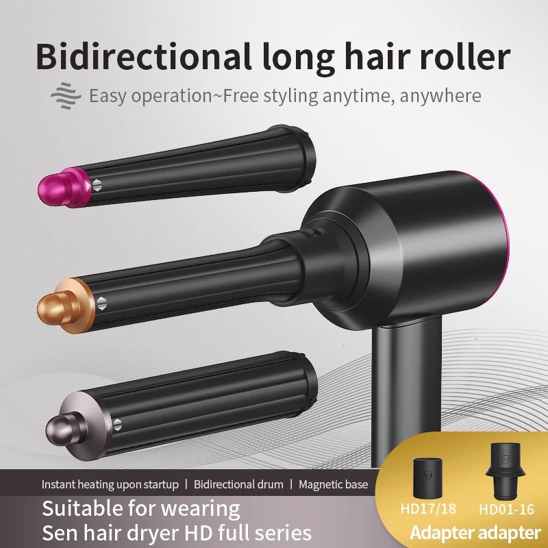 

For Dyson Airwrap HS01/05/08 Auto-Curling Nozzle 20/30/40mm Barrel Curly Dual Rotation Curling Waves Voluminous Curly Hair Style