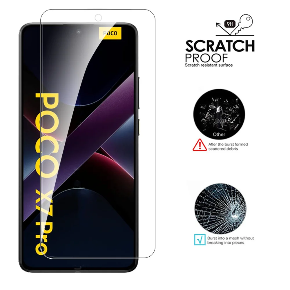 3 قطعة الزجاج الأصلي ل Xiaomi Poco X7 Pro 5G زجاج واقي Pocco Little X7Pro X 7 Pro 7Pro واقي للشاشة PocoX7Pro 6.67in