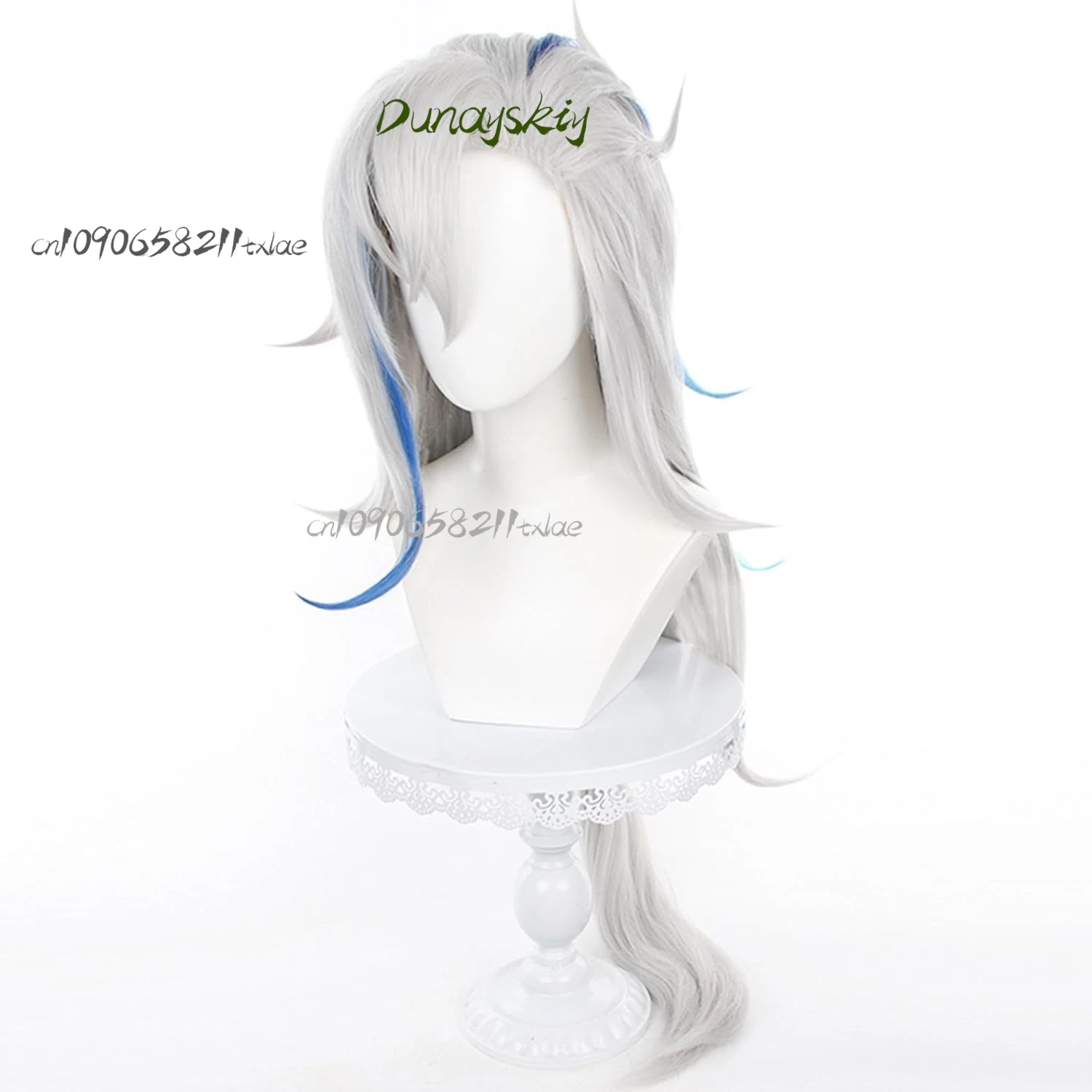 جينشين إمباكت نيوفيليت شعر مستعار تأثيري قسط مقاومة للحرارة الاصطناعية الشعر التدرج يسلط الضوء على مجموعة شعر مستعار كامل Halloween2025 جديد