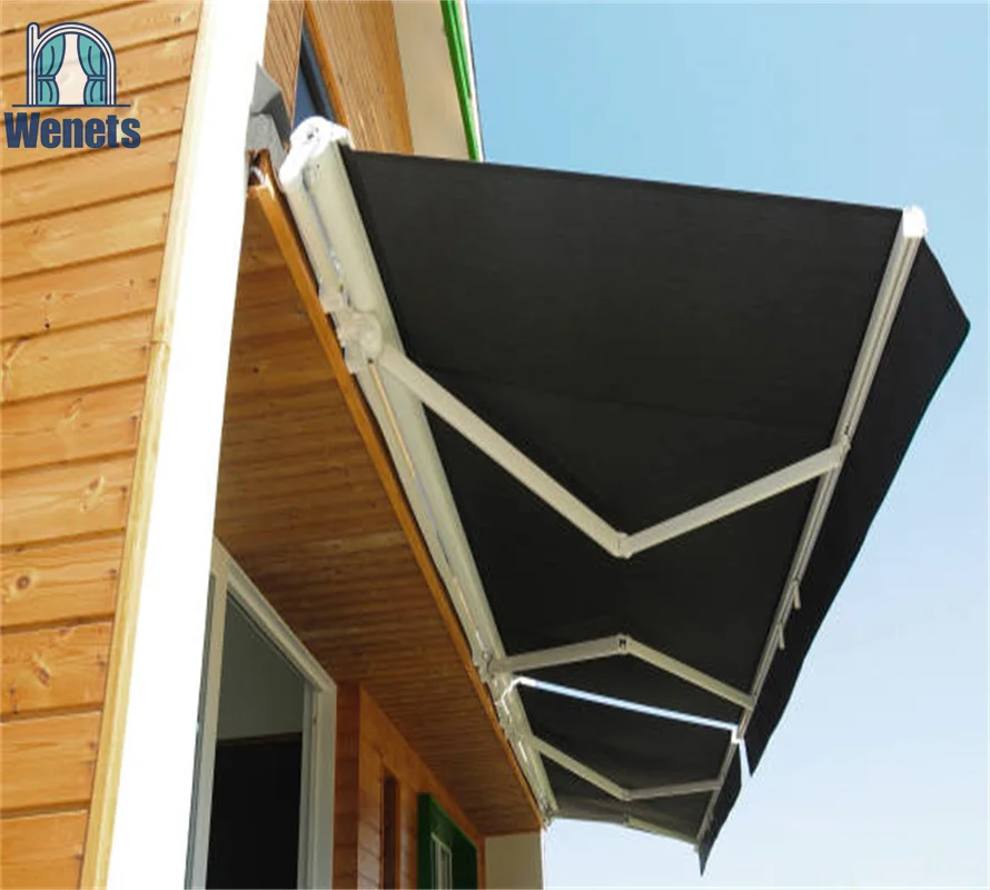 Waterproof Outdoor Aluminum Cafe Awning with Remote Control Operation