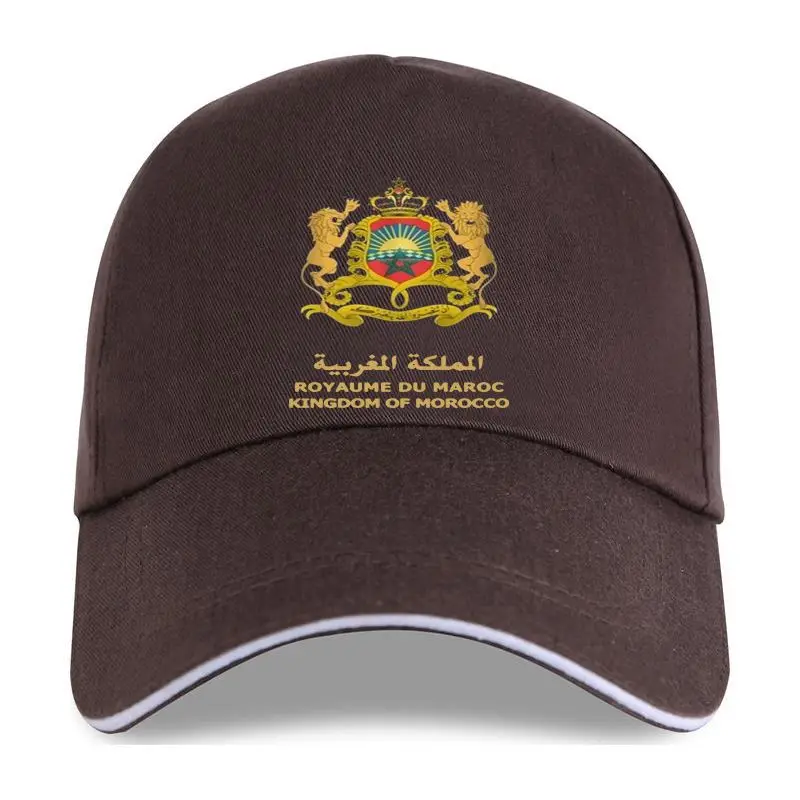 Summer Novelty Cartoon Kingdom of Morocco Royaume Du Maroc Standard Baseball cap Black