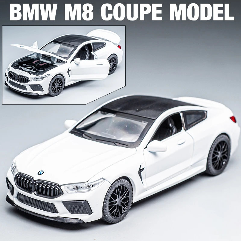 1:32 BMW M8 IM Supercar Alloy Diecasts & Toy Vehicles Metal Toy Car Model Sound and light Collection Kids Toy