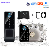 Tuya WIFI Version Double Side Fingerprint Lock Outdoor Gate Waterproof TTlock APP Passcode Rfid Card Keyless Smart Door Lock
