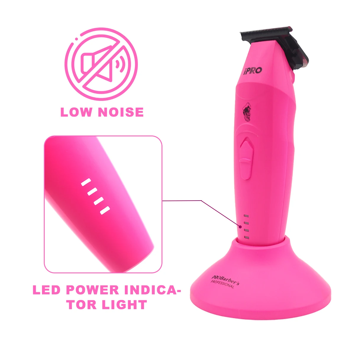 Trimmer for Men Salon Grade DLC Blade T-Blade Zero Gapped 7200RPM 7.5W with Base Charger Professional Hair Cutting Machine