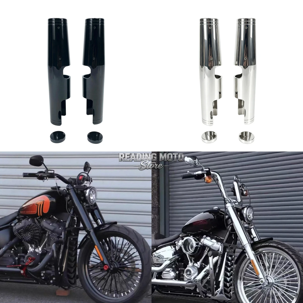 Motorrad-Vordergabelabdeckung aus integriertem Aluminium für Harley Davidson, für Harley Softail M8 Street Bob FXBB FXBBS 2018-2026