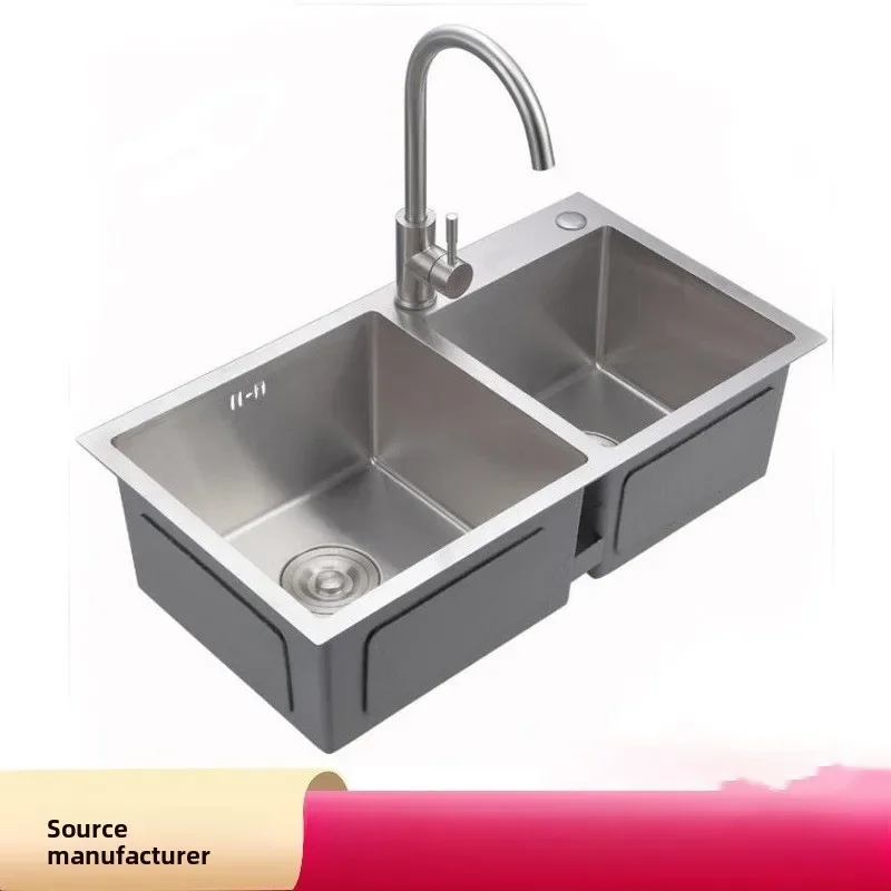 German Thick Stainless Steel Brushed Single Bowl Kitchen Sink for Home Washing Dish Rinse Ultralight Durable Set Kitchen Items