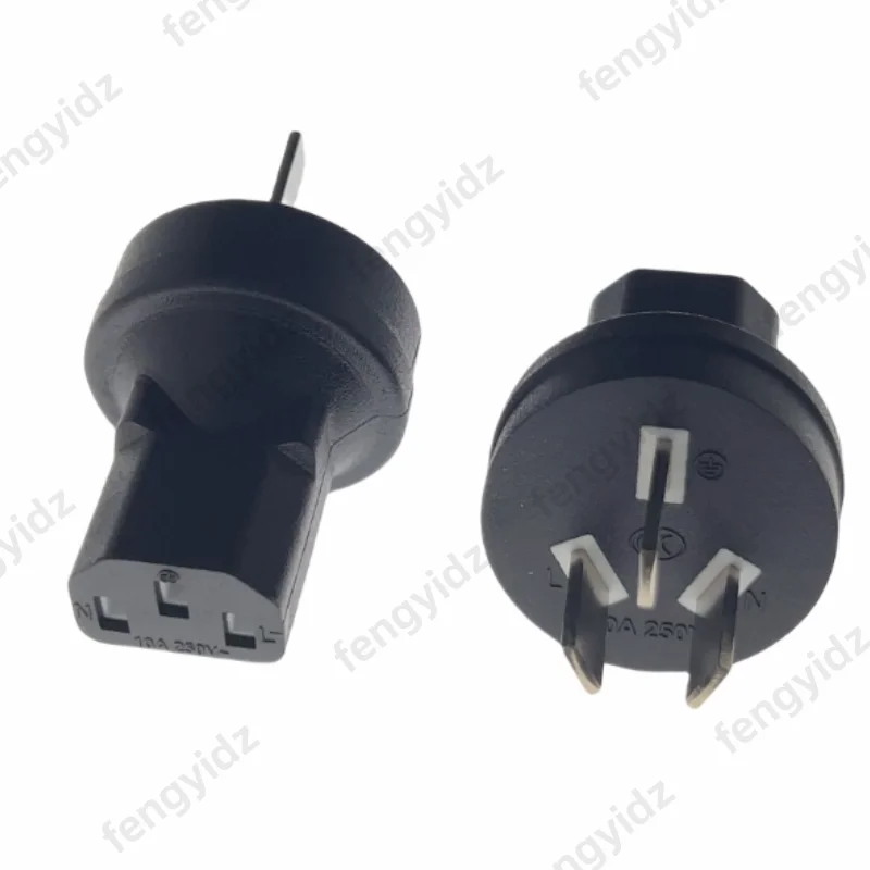 Australia SAA Power adapter,New Zealand AU to IEC 320 C13 female AC plug ,SAA Australia 3 pin to PDU/UPS conversion plug