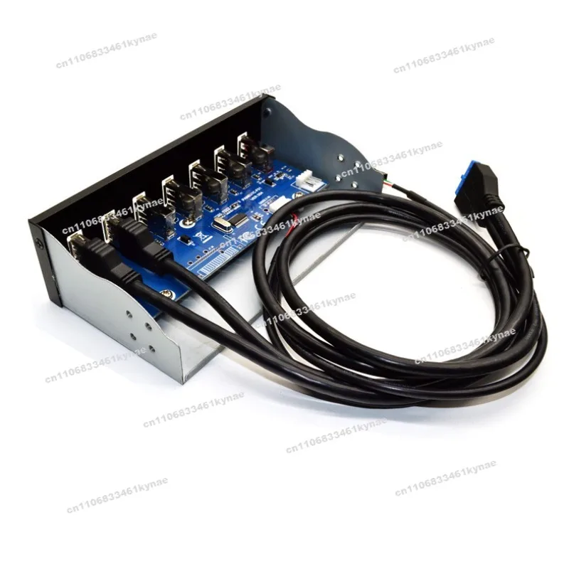 Suitable for USB3.0 Optical Drive Bit Front Panel 5.25 Inch 7-port HUB 19PIN To 2-port U3+4-port U2