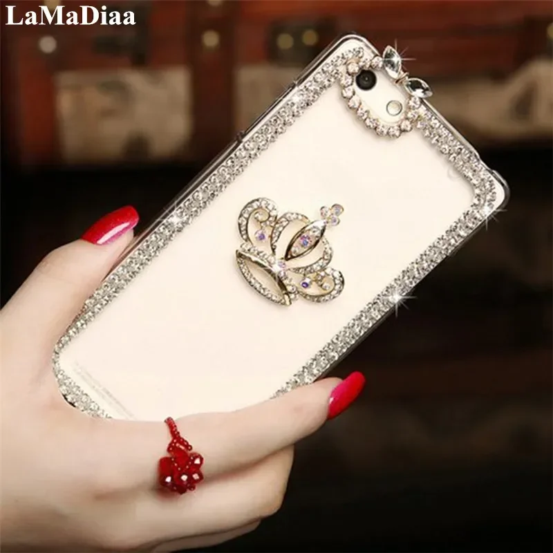 Luxury Glitter Bling Diamond Rhinestone Claw Chain Case for Samsung Galaxy, S23 Ultra, S24, S21, S22 Plus, Note20 Phone Cover