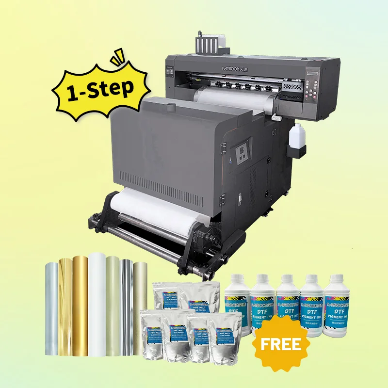 

24 "60 см Принтер DTF Термопресс Машина для переноса пленки для домашних животных Футболки Печатная машина Dtf-принтер 60 см 60 см Принтер dtf