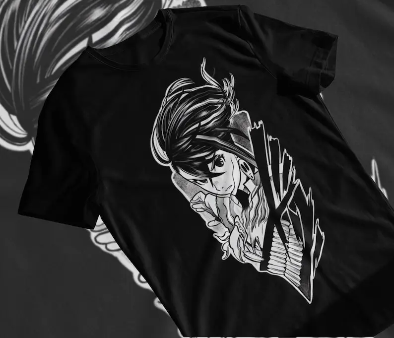 

Dandadan Okarun T-shirt Okarun Momo Ayase Gift black Anime Shirt All Size 03