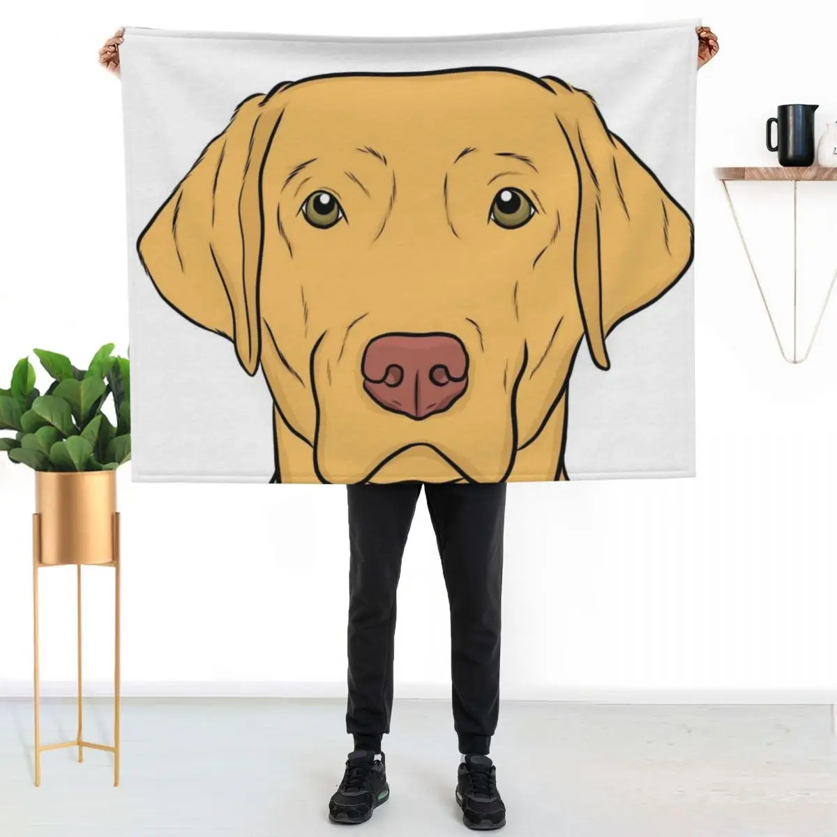 Dudley Lab Throw Blanket anime Luxury Weighted Sleeping Bag for babies Plaid on the sofa Blankets