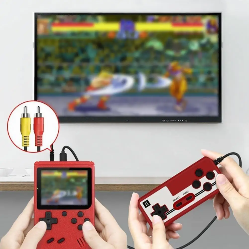 Rechargeable Retro Game Console Set Portable User-Friendly Nostalgic TV Gaming Device with Controller Electronic Game Machine