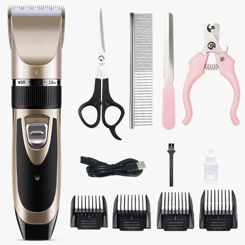 

Pet Hair Clipper Rechargeable Dog Trimmer Animal Grooming Cat Cutter Machine Shaver Electric Scissor Remover