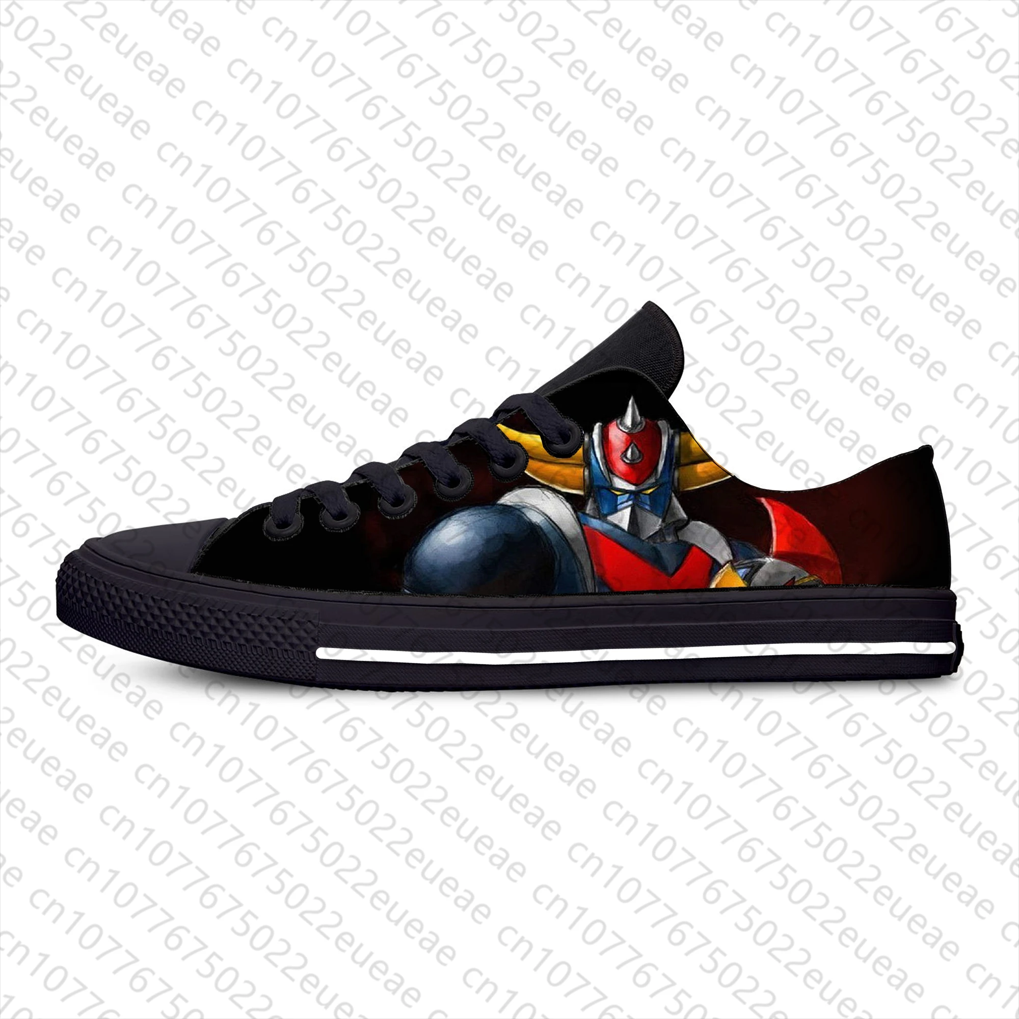 Hot UFO Robot Goldrake Grendizer Anime Gurendaiza Casual Cloth Shoes Low Top Lightweight Breathable 3D Print Men Women Sneakers