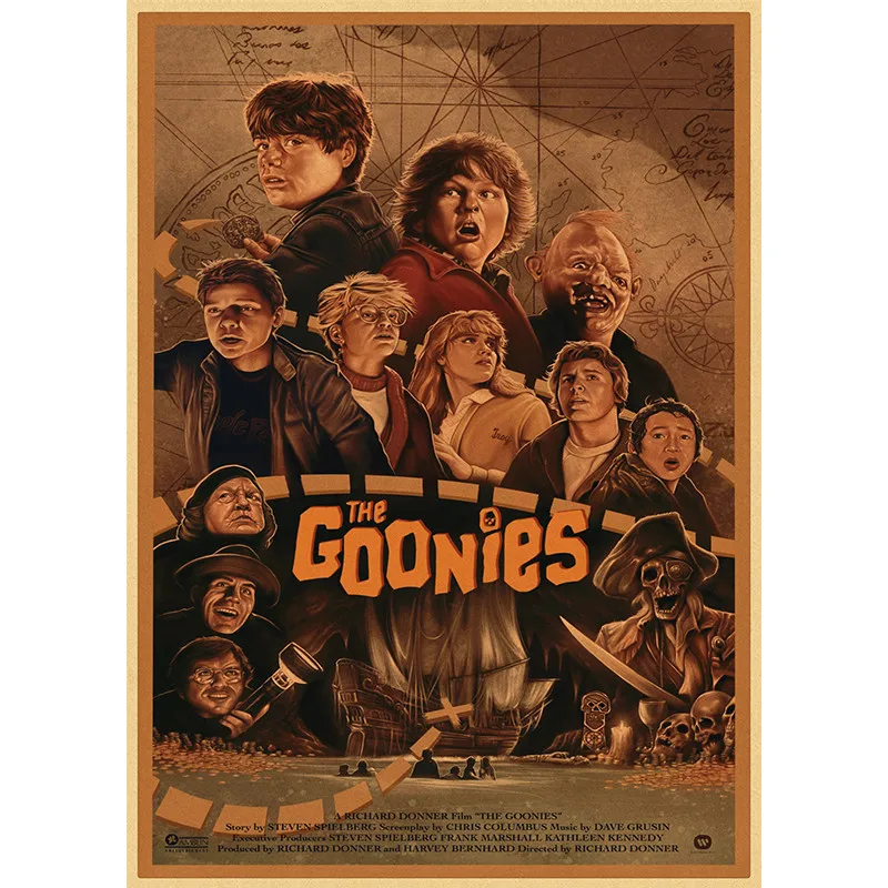 The Goonies Classic Movie, Print Art Canvas Poster,Living Room Decor, Home Wall Picture