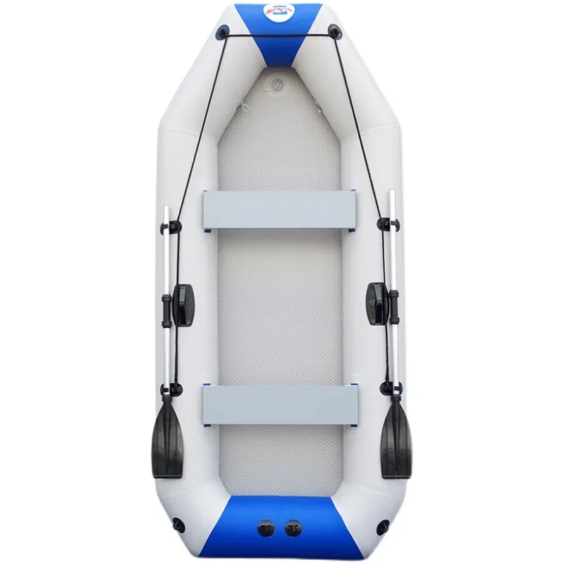 Inflatable folding rubber boat thickened rafting assault boat fishing rescue boat skin rowing yacht 2/3/4/5 people external mach