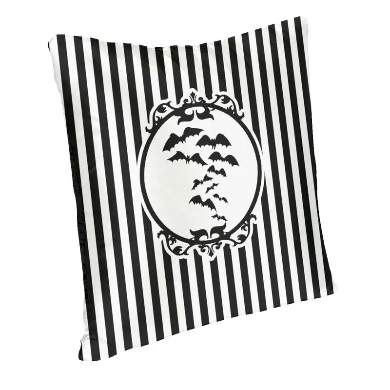 Paski i nietoperze Nordic rzuć poduszka pokrywa Home Decor Goth okultystyczna czarownica Halloween poduszka na krzesło 40x4 0cm poduszki dekoracyjne