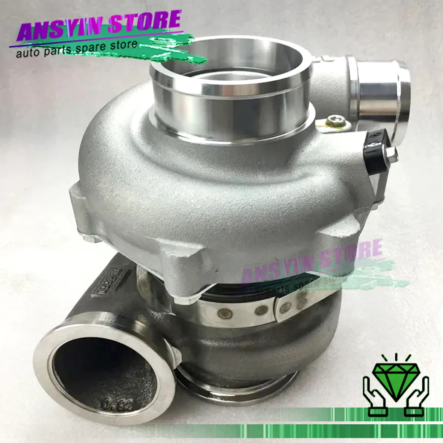 Turbocharger 858161-5002S with V-Band Cast Iron Turbine Housing AR 0.72 G25-550 G25 Turbo Performance Standard Rotation